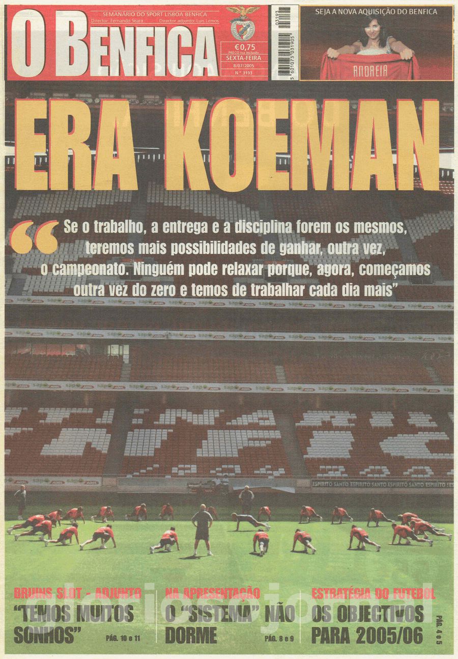 jornal o benfica 3193 2005-07-08